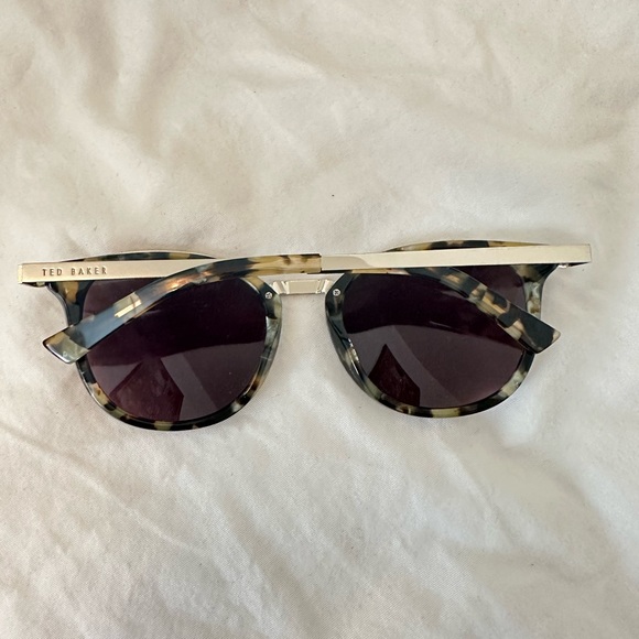 Ted Baker Tortise Shell Green Reflective Sunglasses main image 8